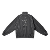 Veste unisexe en maille effet délavé - Dancing Devil