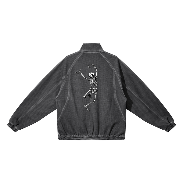 Veste unisexe en maille effet délavé - Dancing Devil