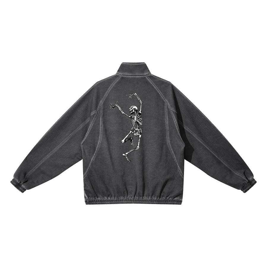Veste unisexe en maille effet délavé - Dancing Devil