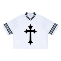 Jersey de football unisexe rayé à coupe ample - Cross