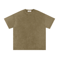 T-shirt oversize en coton à effet délavé « neige » - Lightning