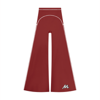 Pantalon de yoga évasé taille haute pour femme