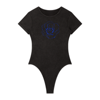 Body à col rond pour femme – Roses