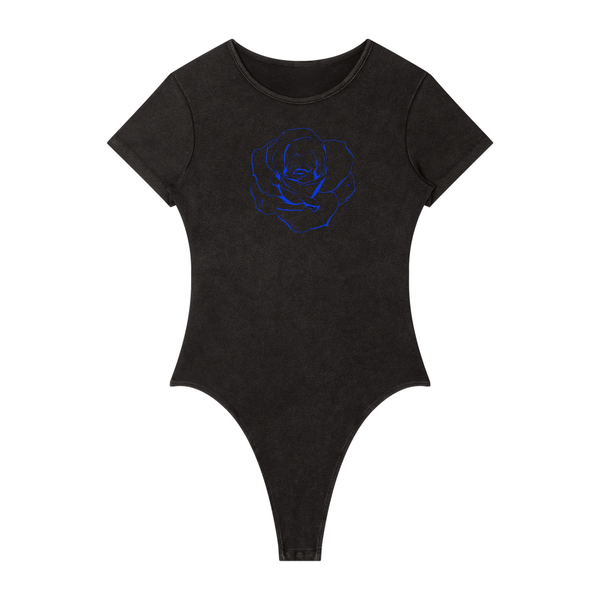 Body à col rond pour femme – Roses