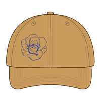 Casquette de baseball souple en chanvre lavé - Roses