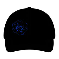 Casquette de baseball souple en chanvre lavé - Roses