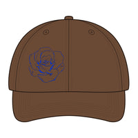 Casquette de baseball souple en chanvre lavé - Roses