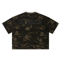 T-shirt unisexe à motif camouflage et coupe carrée - No Limits
