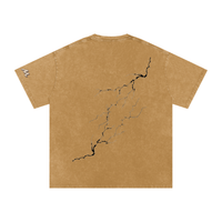 T-shirt oversize en coton à effet délavé « neige » - Lightning