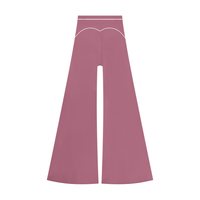 Pantalon de yoga évasé taille haute pour femme