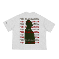 T-shirt classique coupe ample et carrée - Fear