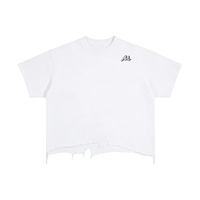 T-shirt coupe carrée, délavage et ourlet usé - Elite