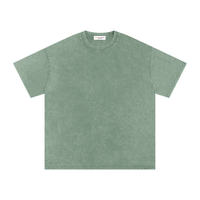 T-shirt oversize en coton à effet délavé « neige » - Lightning