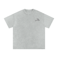 T-shirt oversize en coton effet délavé « neige »