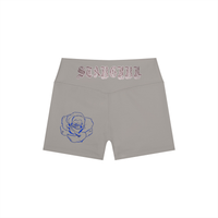 Short de yoga taille haute pour femme - Stargirl Roses