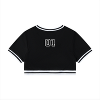 T-shirt court à col en V pour femme - Greed