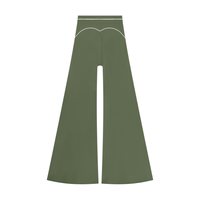 Pantalon de yoga évasé taille haute pour femme