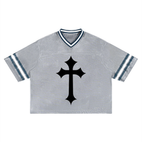 Jersey de football unisexe rayé à coupe ample - Cross