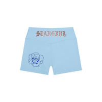 Short de yoga taille haute pour femme - Stargirl Roses