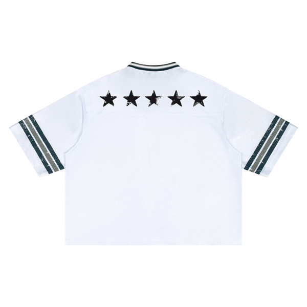 Jersey de football unisexe rayé à coupe ample - Stars
