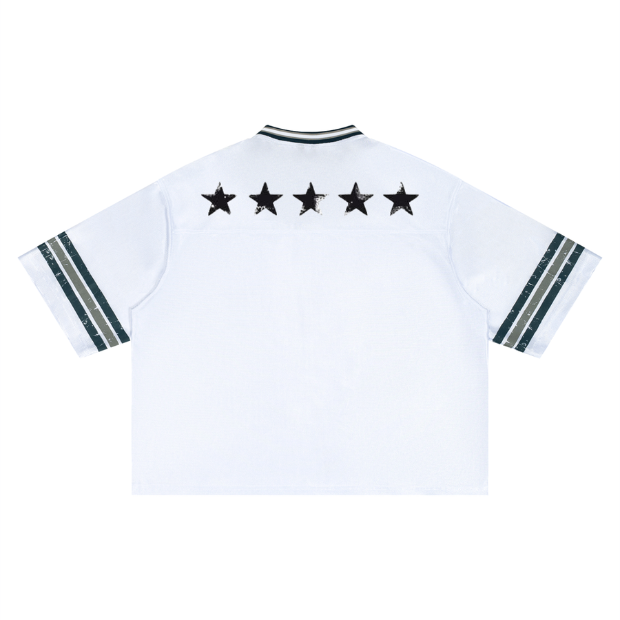 Jersey de football unisexe rayé à coupe ample - Stars