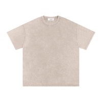 T-shirt oversize en coton à effet délavé « neige » - Lightning