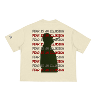 T-shirt classique coupe ample et carrée - Fear