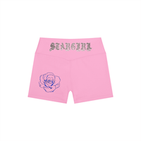 Short de yoga taille haute pour femme - Stargirl Roses