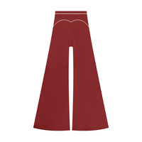 Pantalon de yoga évasé taille haute pour femme