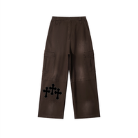 Pantalon cargo unisexe délavé - Crosses