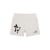 Short de yoga taille haute pour femme - Stargirl Crosses