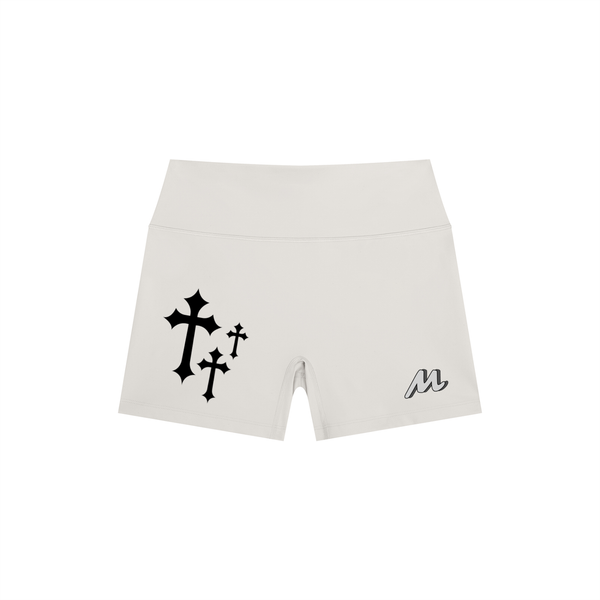 Short de yoga taille haute pour femme - Stargirl Crosses