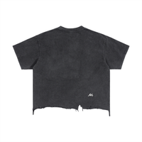T-shirt coupe carrée, délavage et ourlet usé - Greed