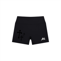 Short de yoga taille haute pour femme - Stargirl Crosses