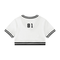 T-shirt court à col en V pour femme - Greed