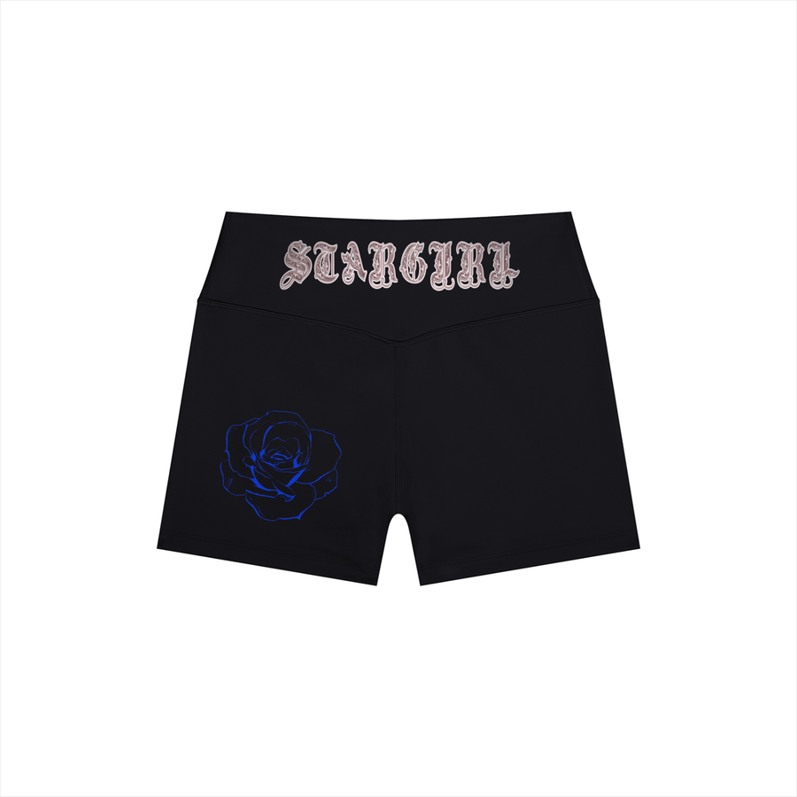 Short de yoga taille haute pour femme - Stargirl Roses