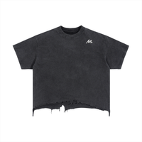 T-shirt coupe carrée, délavage et ourlet usé - Elite
