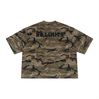 T-shirt unisexe coupe carrée à motif camouflage - No Limits