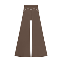 Pantalon de yoga évasé taille haute pour femme