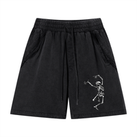 Short unisexe à effet délavé - Dancing Devil