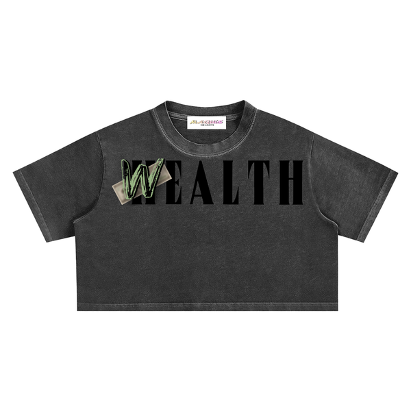 Crop top à effet délavé - Greed