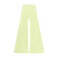 Pantalon de yoga évasé taille haute pour femme