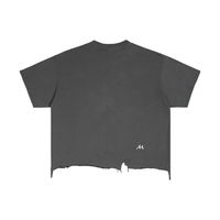T-shirt coupe carrée, délavage et ourlet usé - Greed