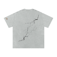T-shirt oversize en coton à effet délavé « neige » - Lightning