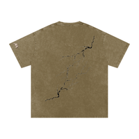 T-shirt oversize en coton à effet délavé « neige » - Lightning