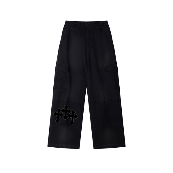 Pantalon cargo unisexe délavé - Crosses