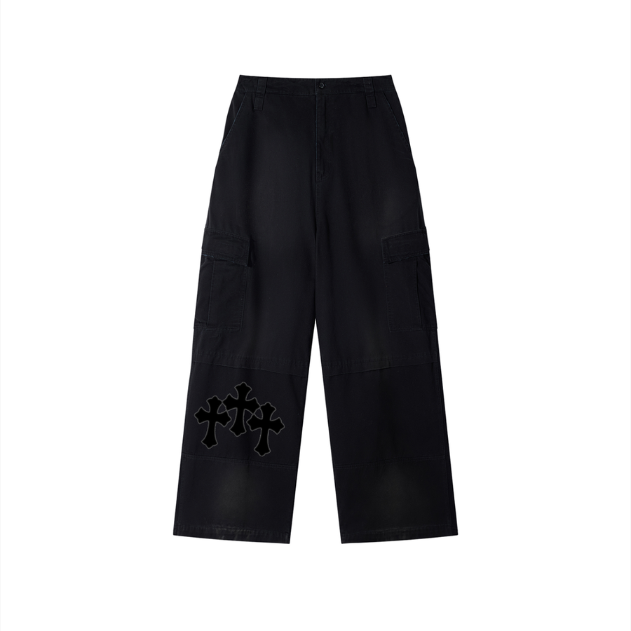 Pantalon cargo unisexe délavé - Crosses