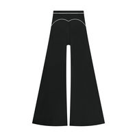Pantalon de yoga évasé taille haute pour femme