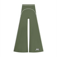 Pantalon de yoga évasé taille haute pour femme