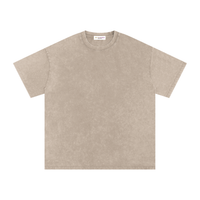 T-shirt oversize en coton à effet délavé « neige » - Gain
